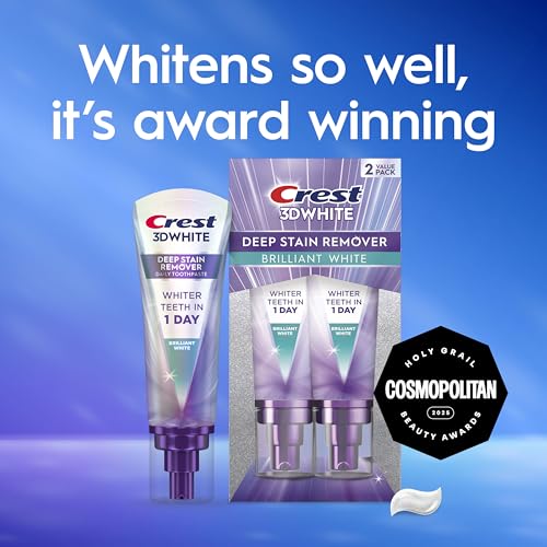 Crest 3DWhite Brilliance Deep Stain Remover Brilliant White Toothpaste - 3.1oz/2pk Crest Au supplements