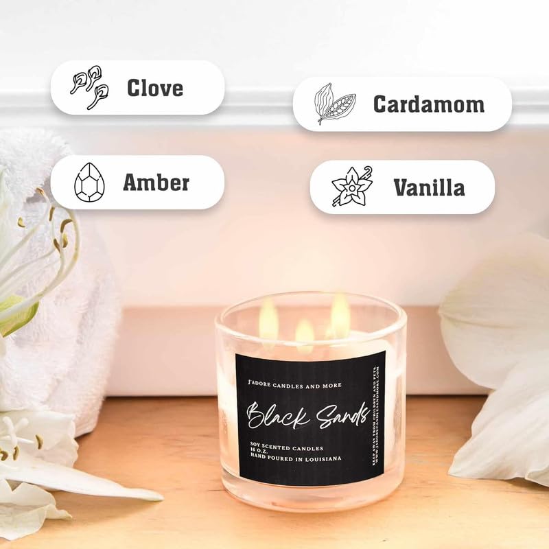 100% Soy Candles Clearance (16 Oz) - Hand Poured Scented with Essential Oil, Aromatherapy Candles Krewe Home Interiors Au supplements