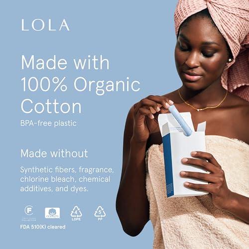 LOLA Organic Cotton Tampons, 8 Count - Tampons Regular, Period Feminine Hygiene Products LOLA Au supplements