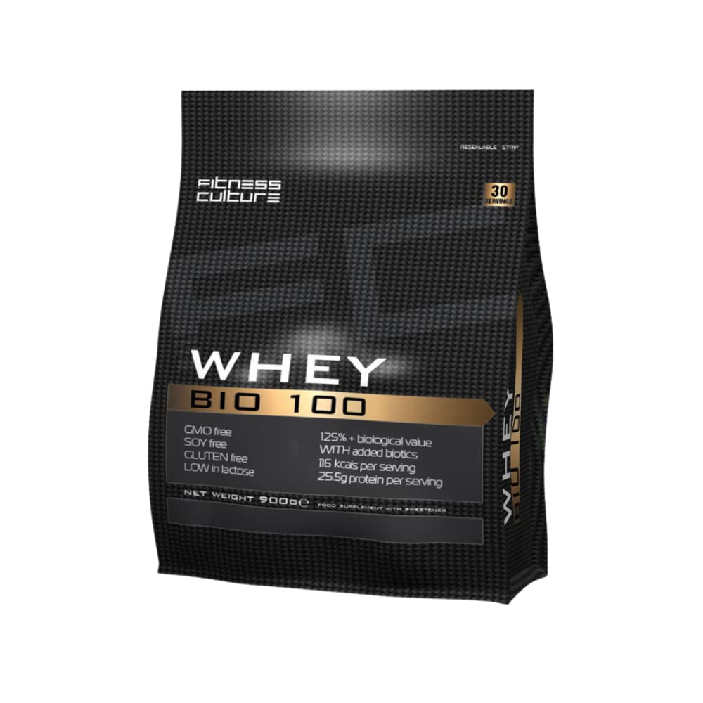 Fitness Culture Whey Bio 100 Whey Protein Powder with Pre and Pro Biotics Raspberry Flavour My Store Au supplements