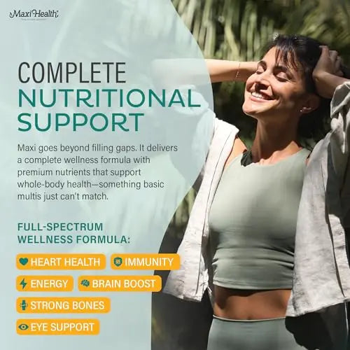 Maxi Health Multivitamin – Easy to Swallow Multi Vitamin Capsules with 30 Nutrients, Iron & Probiotics – Kosher Daily Multivitamins Small Capsules Maxi Health Au supplements