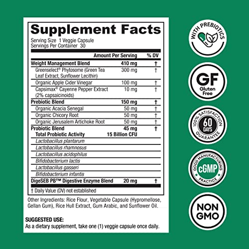 Physician's CHOICE Probiotics for Weight Management & Bloating- 6 Probiotic Strains Physician's CHOICE Au supplements