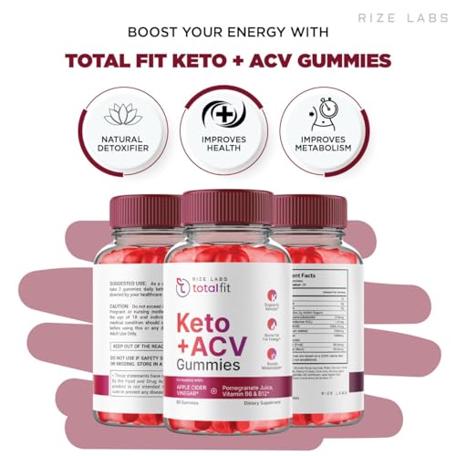(2 Pack) Total Fit Keto ACV Gummies Advanced Weight Loss, Total Fit Keto ACV + BCB Gummies rize labs Au supplements