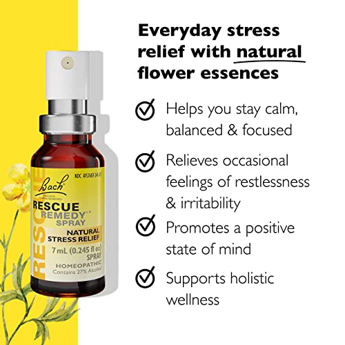 Day & Night Bundle, Bach RESCUE REMEDY Spray, Natural Stress Relief [and] RESCUE SLEEP Spray RESCUE Au supplements