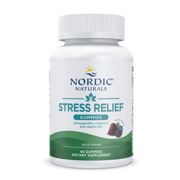 Nordic Naturals Stress Relief Gummies, Mixed Berry, 40 Gummy Supplements, Supports Daily Mood and Immune System Health, Non-GMO, Vegetarian, 20 Servings Nordic Naturals Au supplements