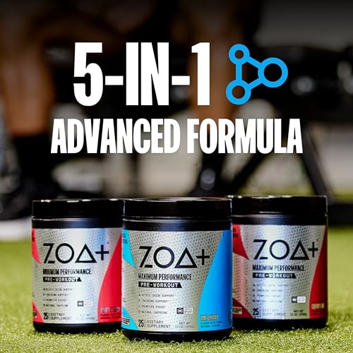 ZOA+ Pre-Workout Powder & Shaker Bottle Bundle, Cherry Limeade ZOA Au supplements