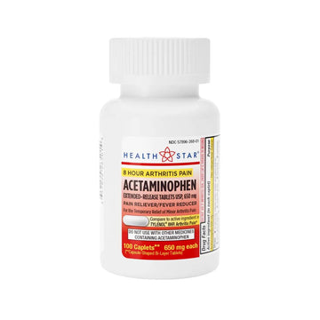 GeriCare Acetaminophen Extended-Release Arthritis 650mg Caplets, Pain Reliever, Arthritis Symptoms, Fever Reduction, 100 Count (Pack of 1) GeriCare Au supplements