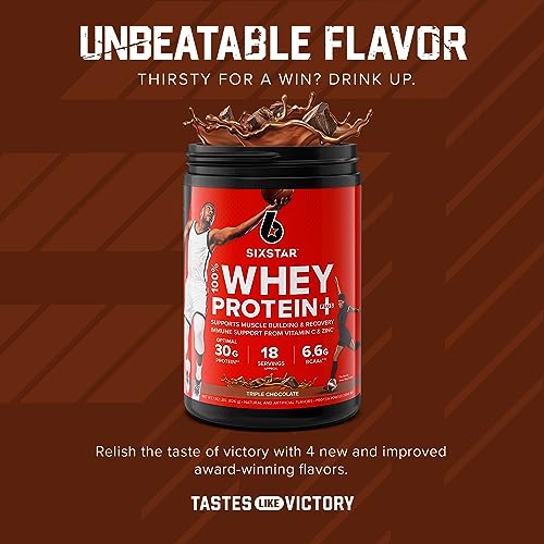 Six Star Elite Series 100% Whey Protein Plus Triple Chocolate 1.8lbs US Six Star Au supplements