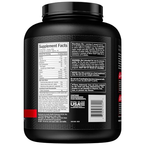 MuscleTech Whey Protein Powder | MuscleTech Nitro-Tech | Isolate & Peptides MuscleTech Au supplements