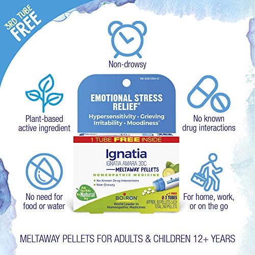 Boiron Ignatia Amara 30C Homeopathic Medicine for Relief from Emotional Stress, Hypersensitivity Boiron Au supplements