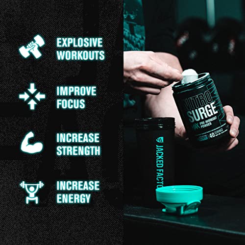 Jacked Factory Nitrosurge Max Nootropic Pre Workout Powder - Premium Pre Workout Jacked Factory Au supplements