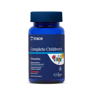 Trace Minerals Complete Children's Chewable - Gluten-Free Multivitamin for Kids - Chewable Multivitamin Supplement to Support Health & Development - 60 Chewable Wafers (30 Servings) Trace Minerals Au supplements