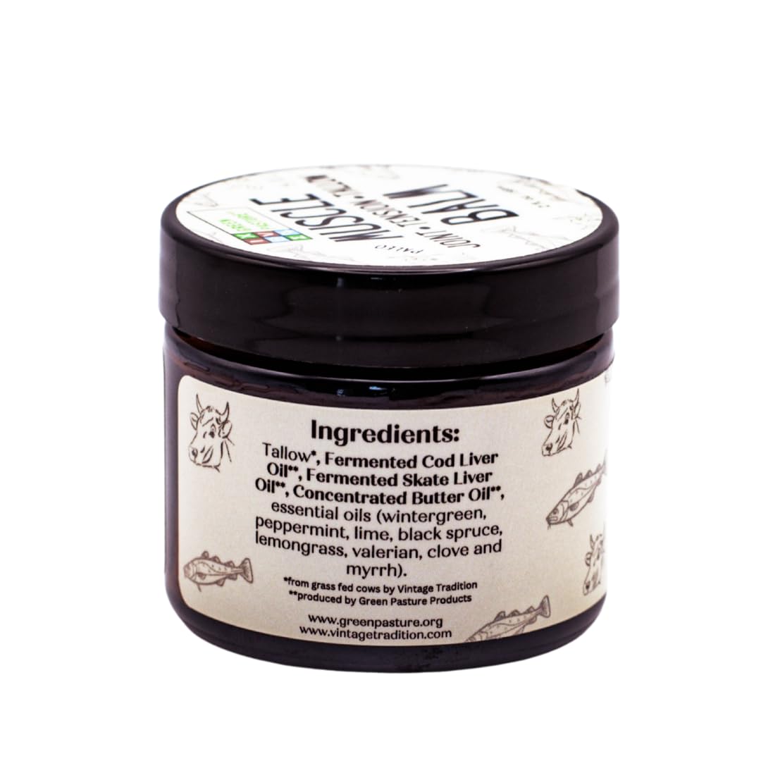 Green Pasture Muscle Balm (Muscle Balm, 2, Fl Oz), Cream Green Pasture Au supplements