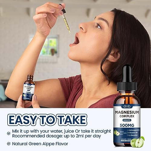 Triple Magnesium Complex Supplement-Magnesium Glycinate, Citrate, Malate Liquid dilib Au supplements