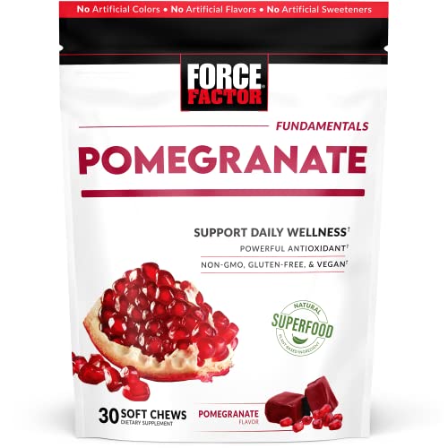 Force Factor Pomegranate Soft Chews for Healthy Aging, Heart Health, Bone Health Force Factor Au supplements