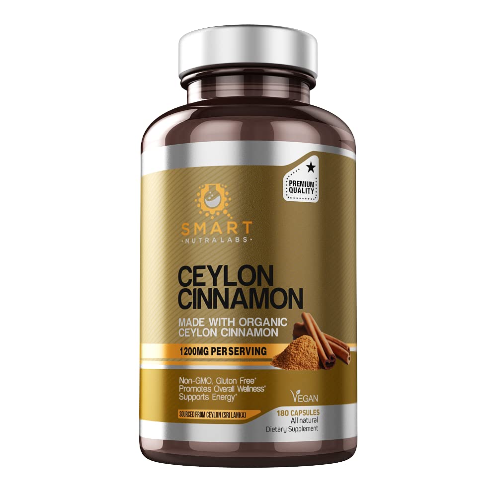 SMART NUTRA LABS Organic Ceylon Cinnamon Supplement 1200mg per SMART NUTRA LABS Au supplements