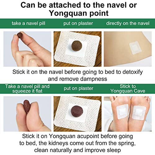 Mugwort Stickers, 40PCs Mugwort Navel Stickers - Parches para Bajar de Peso Rapido ALIVO Au supplements