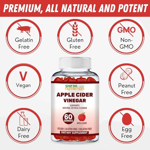 SHIFAA NUTRITION Halal Apple Cider Vinegar Gummies. Cleanse & Detox ACV Gummies SHIFAA NUTRITION Au supplements