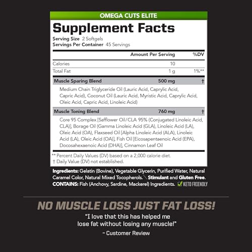 PMD Sports Omega Cuts Elite Fat Loss-Muscle Defining Formula - Omega Fatty Acids PMD Au supplements