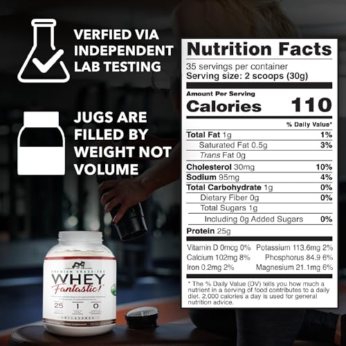 Whey Fantastic - Unflavored - 100% Natural Grass Fed Whey Protein Powder - Unique 3 Fantastic Nutrition Au supplements