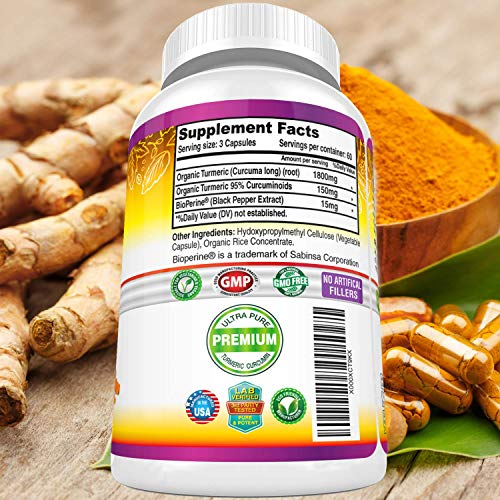 Turmeric Curcumin with BioPerine 1950mg - Natural Joint & Healthy Inflammatory FRESH HEALTHCARE Au supplements