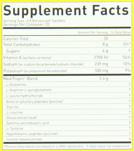 Nutraceutics Meditropin – Anti-Aging Amino Acid Supplement for Adults – Supports Natural Growth Hormone Production, Vitality & Recovery – 60 Sachets Nutraceutics Au supplements