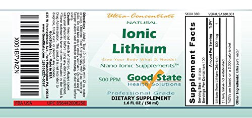 (Glass Bottle) Good State Liquid Ionic Lithium Ultra Concentrate Good State Au supplements