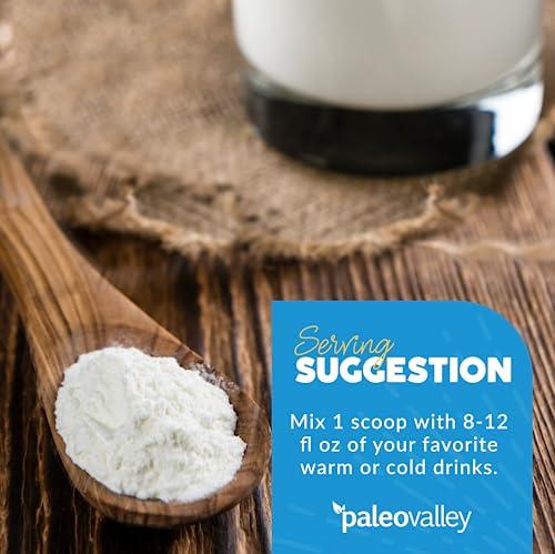 Paleovalley 100% Grass Fed Bone Broth Protein Powder - Vanilla - Rich in Collagen for Hair Paleovalley Au supplements