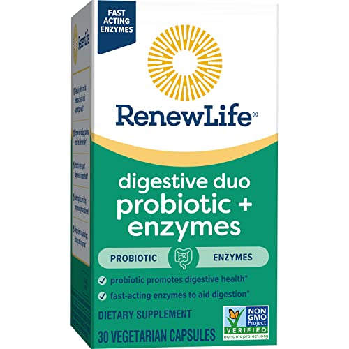Renew Life Digestive Duo Probiotic + Enzymes; Probiotic Promotes Digestive Health Renew Life Au supplements