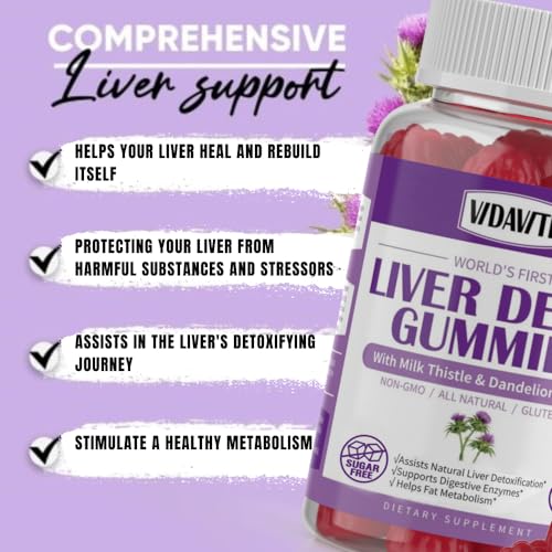 VIDAVITE Sugar-Free Liver Cleanse Detox & Repair Gummies — 1500mg Silymarin Milk VIDAVITE Au supplements