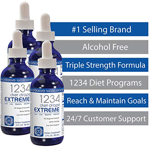 Creative Bioscience 1234 Diet Drops Extreme, 2 Fl Oz (4 Pack) Creative Bioscience Au supplements