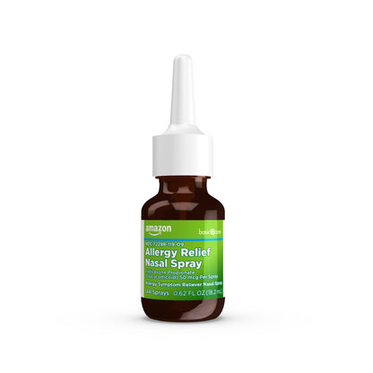 Amazon Basic Care 24-Hour Allergy Relief Nasal Spray, Fluticasone Propionate (Glucocorticoid), 50 mcg, Full Prescription Strength, Non-Drowsy, 0.62 Fl Oz Amazon Basic Care buy supplements Au