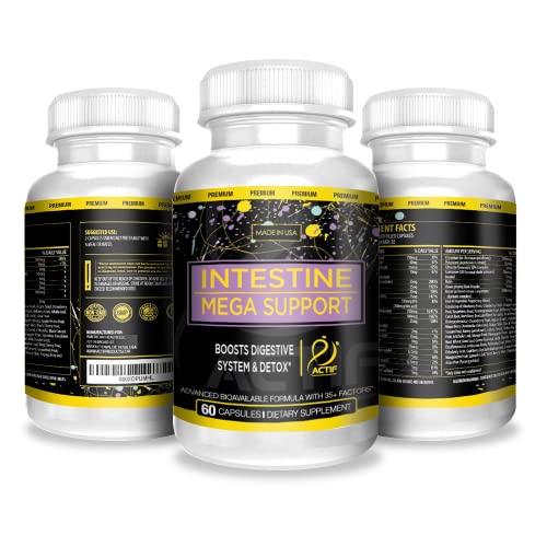 Actif Intestine Mega Support with 30+ Advanced Factors, Deep Cleanse and Repair ACTIF Au supplements