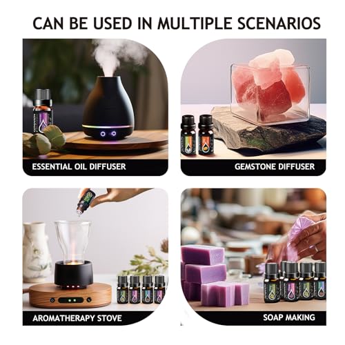 KMSCO Essential Oils Set -Top 16(0.33Fl Oz) Organic Plant Natural Fragrance Scents Blends Oil KMSCO Au supplements