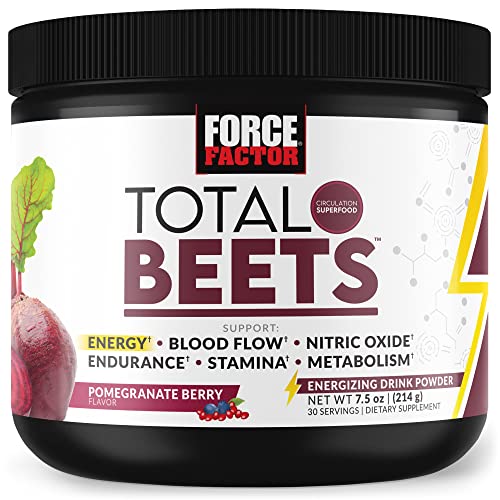 Force Factor Total Beets Energy Drink Mix, Superfood Beet Root Powder with Nitrates Force Factor Au supplements