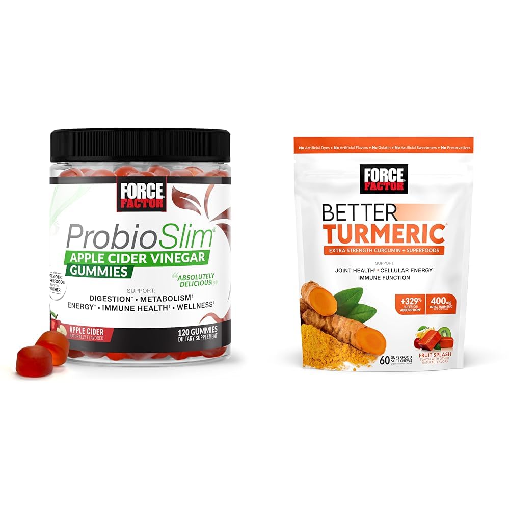 Force Factor ProbioSlim Apple Cider Vinegar Gummies with Organic, LactoSpore & Better Force Factor Au supplements