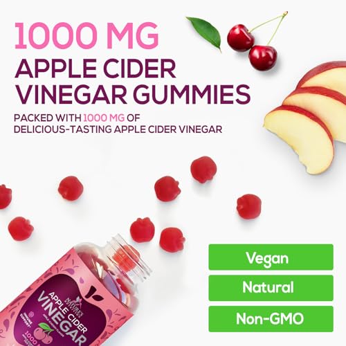 Vegan Apple Cider Vinegar Gummies | Max Strength 1000mg | Gelatin-Free, Vegan, Non-GMO Nature's Nutrition Au supplements