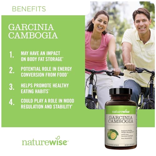 Naturewise Garcinia Cambogia with Pure Garcinia Cambogia Extract, 60% HCA Concentrati NatureWise Au supplements