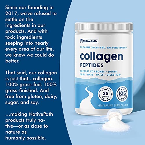 NativePath Collagen Peptides Protein - Hydrolyzed Type 1 & 3 Collagen Powder for Skin NativePath Au supplements