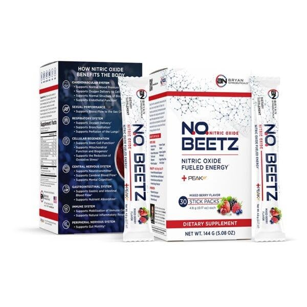 Bryan Nitriceuticals N.O. Beetz Nitric Oxide Fueled Energy Boost Supplement, Hydration & Cellular Energy Production Enhancer, Blend of Vitamins and Minerals (30 Servings) Bryan Nitriceuticals Au supplements