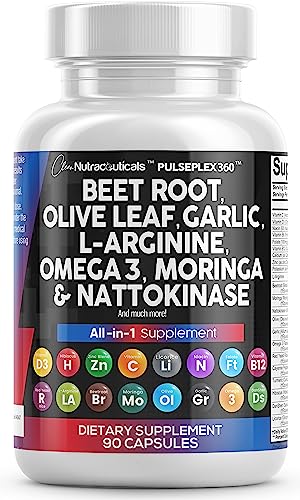 Beet Root Capsules 6000mg Olive Leaf 6000mg Nattokinase 4000 FU Clean Nutraceuticals Au supplements