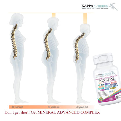 KAPPA NUTRITION (90 Capsules,Vitamin K2, Vitamin D3, Zinc, Selenium, Vanadium, Copper, Manganese, Potassium, Molybdenum, Calcium, Chromium, Iodine, Boron, KAPPA NUTRITIONUS supplements