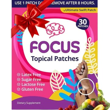 Swift Patch Focus Patch for Adults (30 Day Supply) + Proprietary Blend (Men and Women) - Help Kids and Adults Focus with Patches 22 Ingredients with Proprietary Formula Ultimate Swift Patch Au supplements