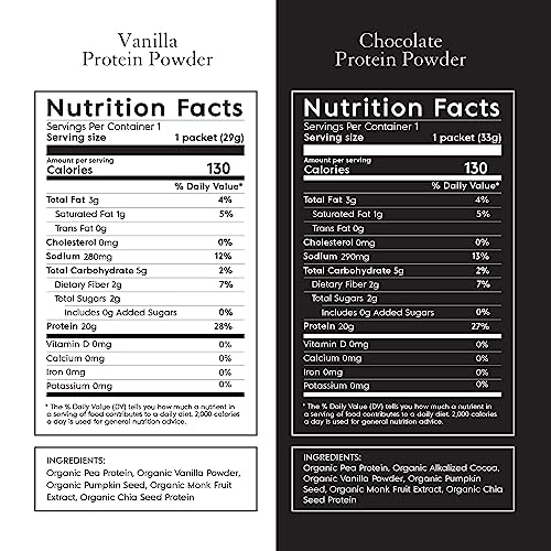 Truvani Organic Vegan Protein Powder Sample Pack - 20g of Plant Based Protein, Organic Truvani Au supplements