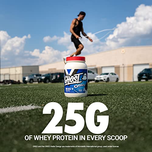 GHOST Whey Protein Powder, Oreo - 2LB Tub, 25G of Protein - Cookies & Cream Flavored GHOST Au supplements