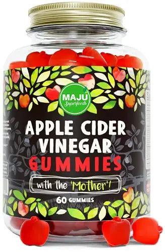 Apple Cider Vinegar Gummies with Mother - Weight Management & Detox - 2X Stronger Maju Superfoods uk supplements