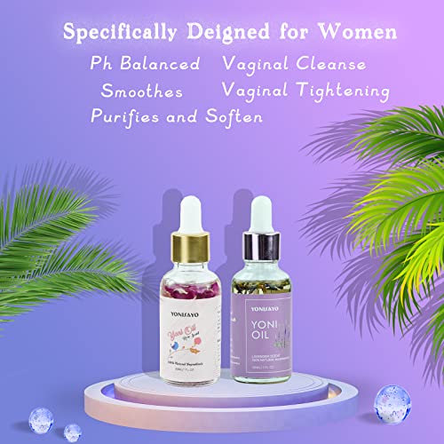 2 Packs Yoni Oil for Women, All Natural Feminine Oil Intimate Deodorant for Women, Remove Odor, Ph Balanced yonisayo Au supplements