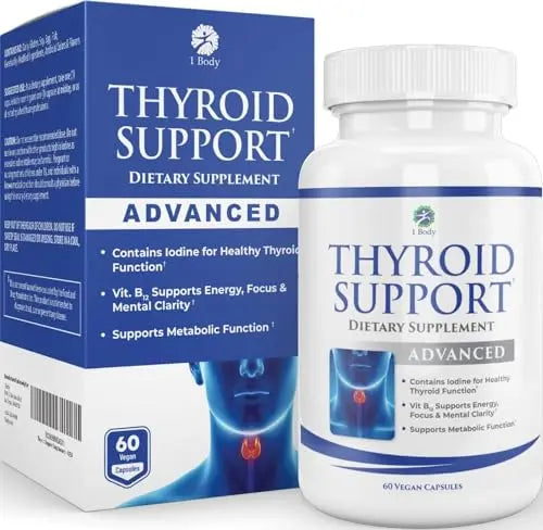 1 Body Thyroid Support Supplement with Iodine - Energy & Focus Support 1 BodyAU supplements