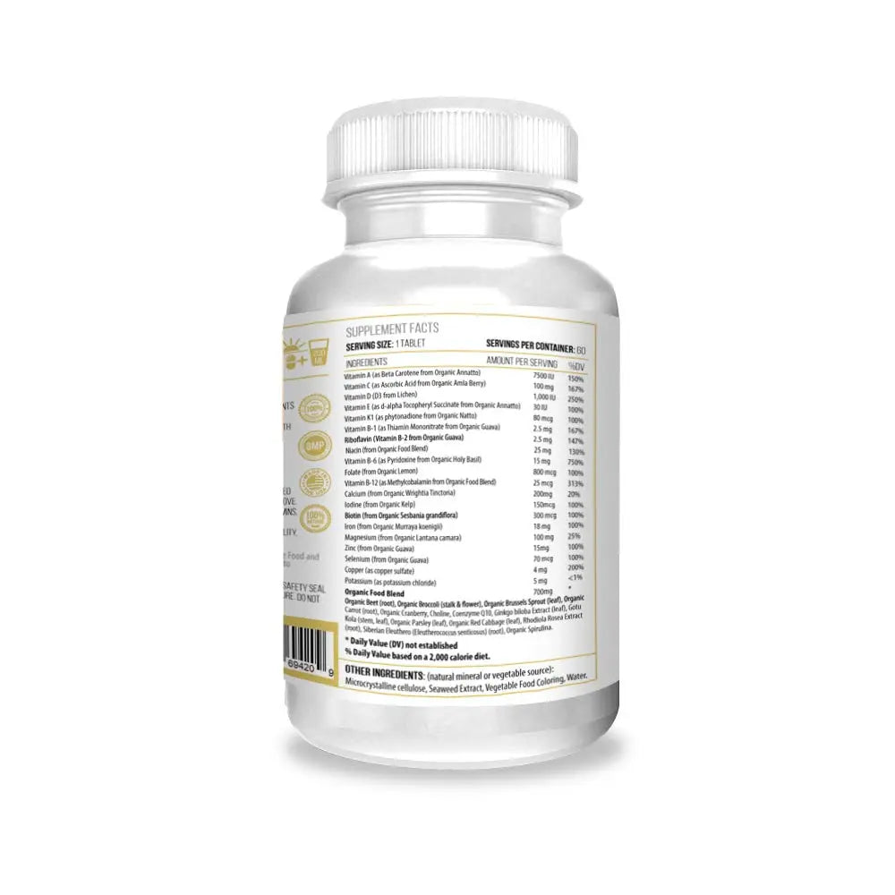 Actif Organic Multivitamin for Women Age 30+ with 30 Organic Vitamins and Organic Herbs, Non-GMO, Made in USA, 2-Month Supply ACTIF Au supplements